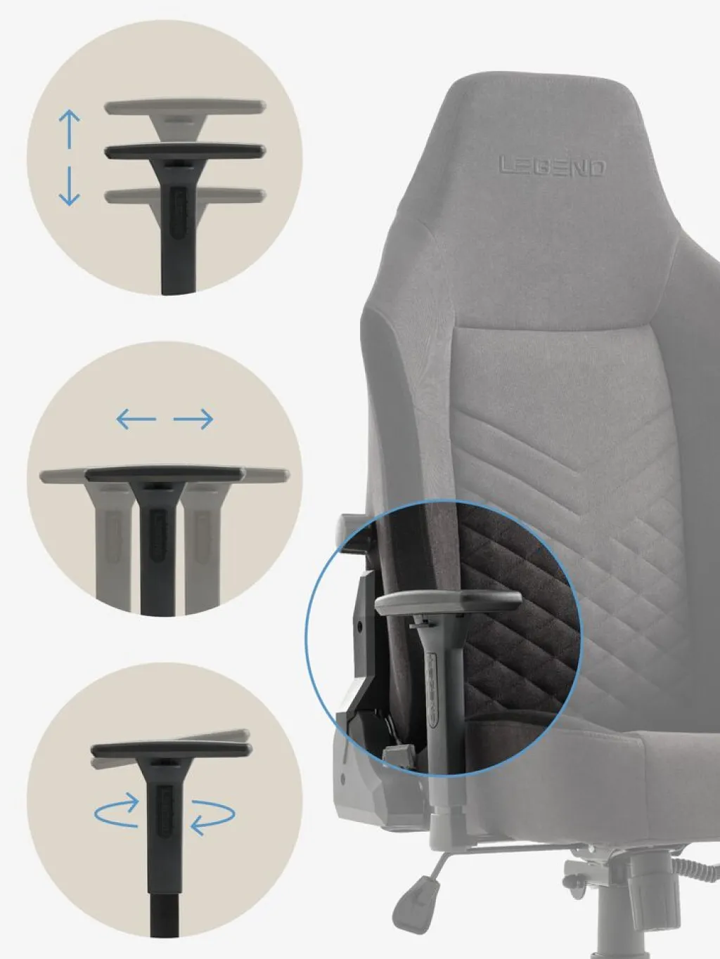 Sillas De Oficina|Sillas Gaming>JYSK ABILDAASilla gaming ABILDAA tela gris antracita