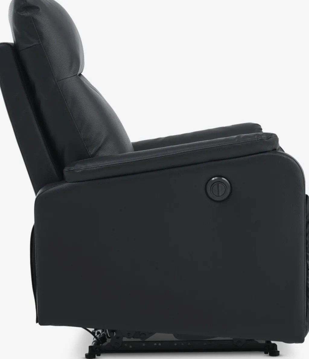Sillones>JYSK ABILDSKOVSillón reclinable ABILDSKOV eléctrico polipiel Negro