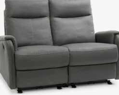 2 Plazas|3 Plazas>JYSK ABILDSKOVSofá ABILDSKOV reclinable polipiel Gris