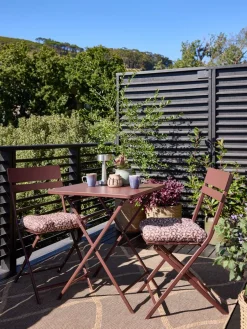 Conjuntos Mesa Y Sillas De Jardín>JYSK ABORGConjunto de balcón ABORG A60xL60 Berenjena