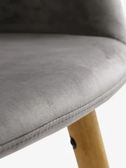Sillas De Comedor>JYSK ADSLEVSilla de comedor ADSLEV terciopelo /natural Gris