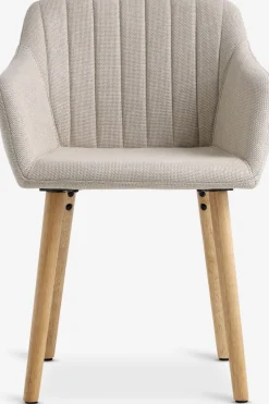 Sillas De Comedor>JYSK ADSLEVSilla de comedor ADSLEV tela beis/color roble natural Beige