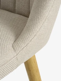Sillas De Comedor>JYSK ADSLEVSilla de comedor ADSLEV sin reposabrazos beis/roble natural Beige