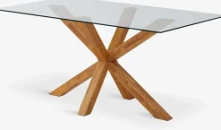 Mesas De Comedor>Royal Oak AGERBYMesa de comedor AGERBY 90x160 cristal/roble natural