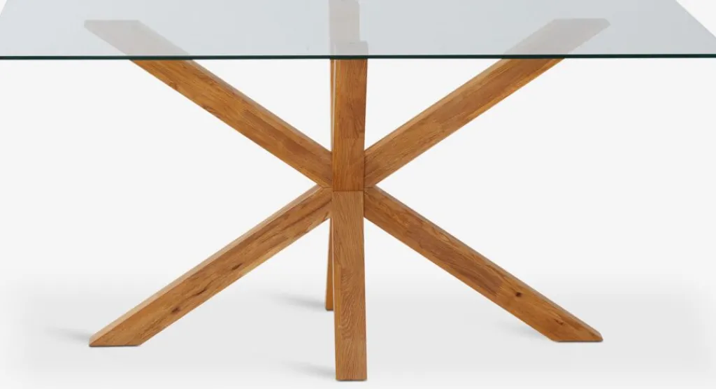 Mesas De Comedor>Royal Oak AGERBYMesa de comedor AGERBY 90x160 cristal/roble natural