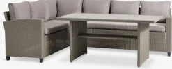 Conjuntos Mesa Y Sillas De Jardín|Muebles De Jardín>JYSK AGERMOSEConjunto muebles jardín AGERMOSE 6 plazas Natural