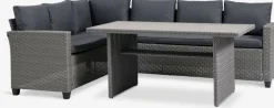 Conjuntos Mesa Y Sillas De Jardín|Muebles De Jardín>JYSK AGERMOSEConjunto muebles jardín AGERMOSE 6 plazas Gris