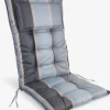 Cojín Para Silla Reclinable|Cojines Para Palé>JUTLANDIA AKKACojín de jardín para silla reclinable AKKA gris