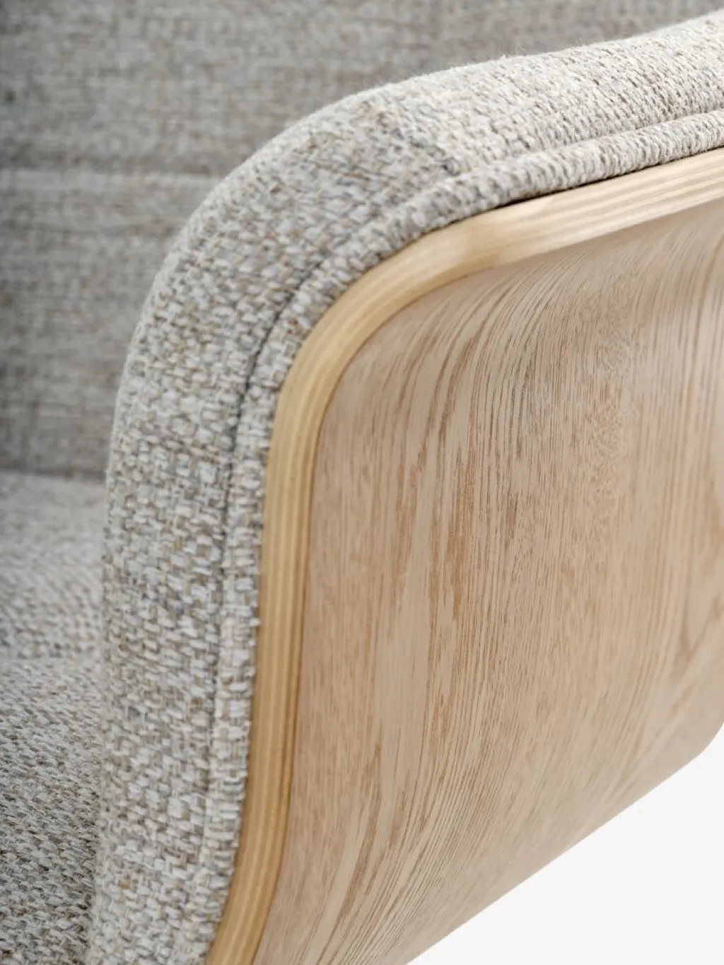 Sillones>JYSK ALLINGESillón reclinable ALLINGE giratorio tela beis/negro