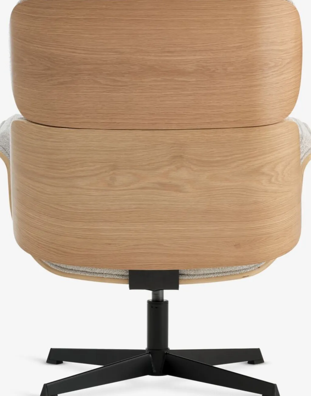 Sillones>JYSK ALLINGESillón reclinable ALLINGE giratorio tela beis/negro