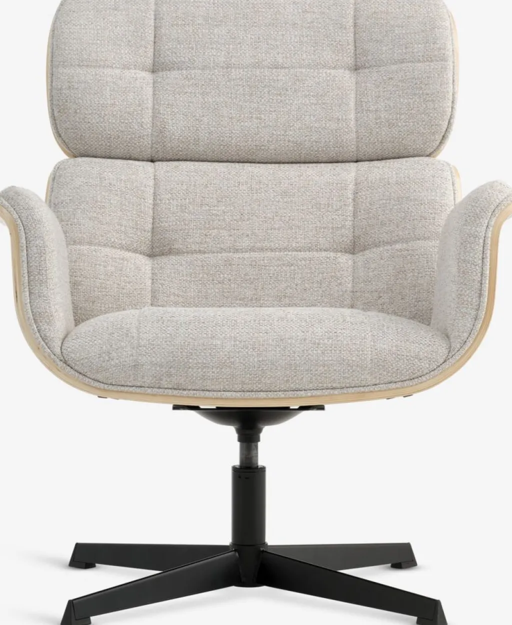 Sillones>JYSK ALLINGESillón reclinable ALLINGE giratorio tela beis/negro