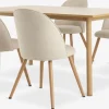 Mesas De Comedor|Conjuntos De Comedor>JYSK ALSTED + THORUPMesa ALSTED L160 roble natural + 4 sillas THORUP beis/roble