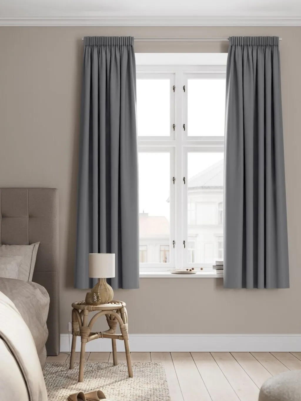 Cortinas Opacas>JYSK AMUNGENCortina semiopaca AMUNGEN 1x140x175 Gris