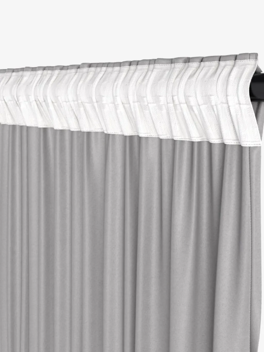 Cortinas Opacas>JYSK AMUNGENCortina semiopaca AMUNGEN 1x140x175 Gris claro