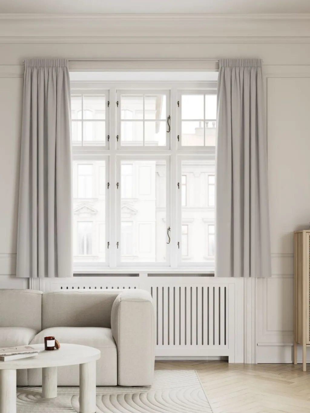 Cortinas Opacas>JYSK AMUNGENCortina semiopaca AMUNGEN 1x140x175 Gris claro