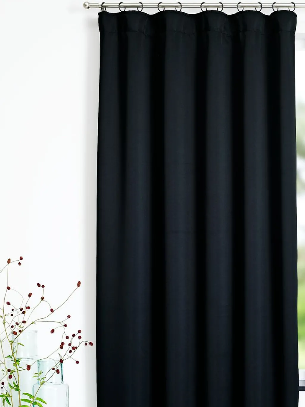 Cortinas Opacas>JYSK AMUNGENCortina semiopaca AMUNGEN 1x140x300 Negro