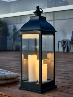 Iluminación Exterior>JYSK ANKAFarol ANKA A24xL24xA70cm con LED negro