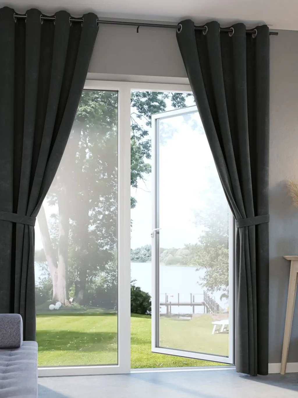 Cortinas Gruesas>JYSK ANTENCortina ANTEN 1x140x300 Gris