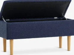 Bancos|Bancos>JYSK BADSTEDBanco BADSTED con almacenaje tela Azul oscuro