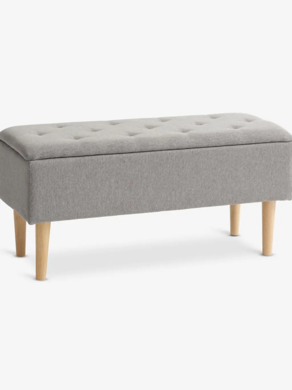 Bancos|Bancos>JYSK BADSTEDBanco BADSTED con almacenaje tela /color roble Gris claro