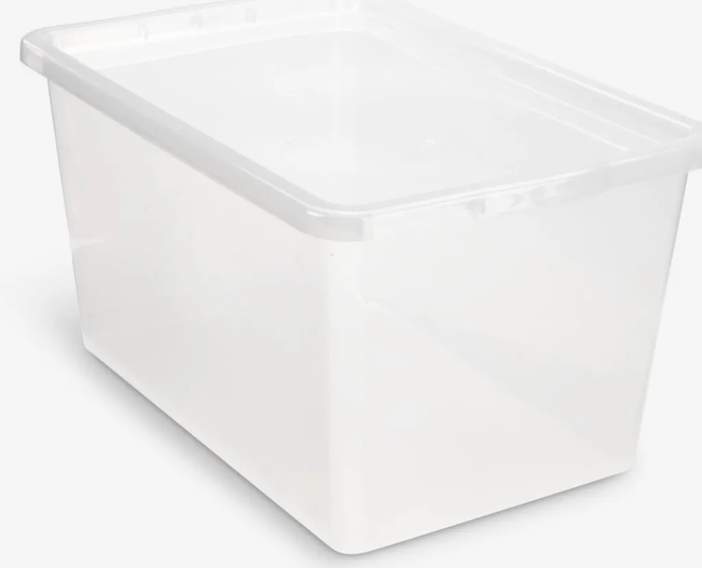 Todas Las Cestas|Almacenaje De Plástico>JYSK BASIC BOXCaja BASIC BOX 52L con tapa transparente