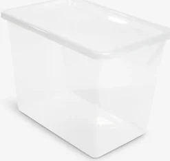 Todas Las Cestas|Almacenaje De Plástico>JYSK BASIC BOXCaja BASIC BOX 80L con tapa transparente