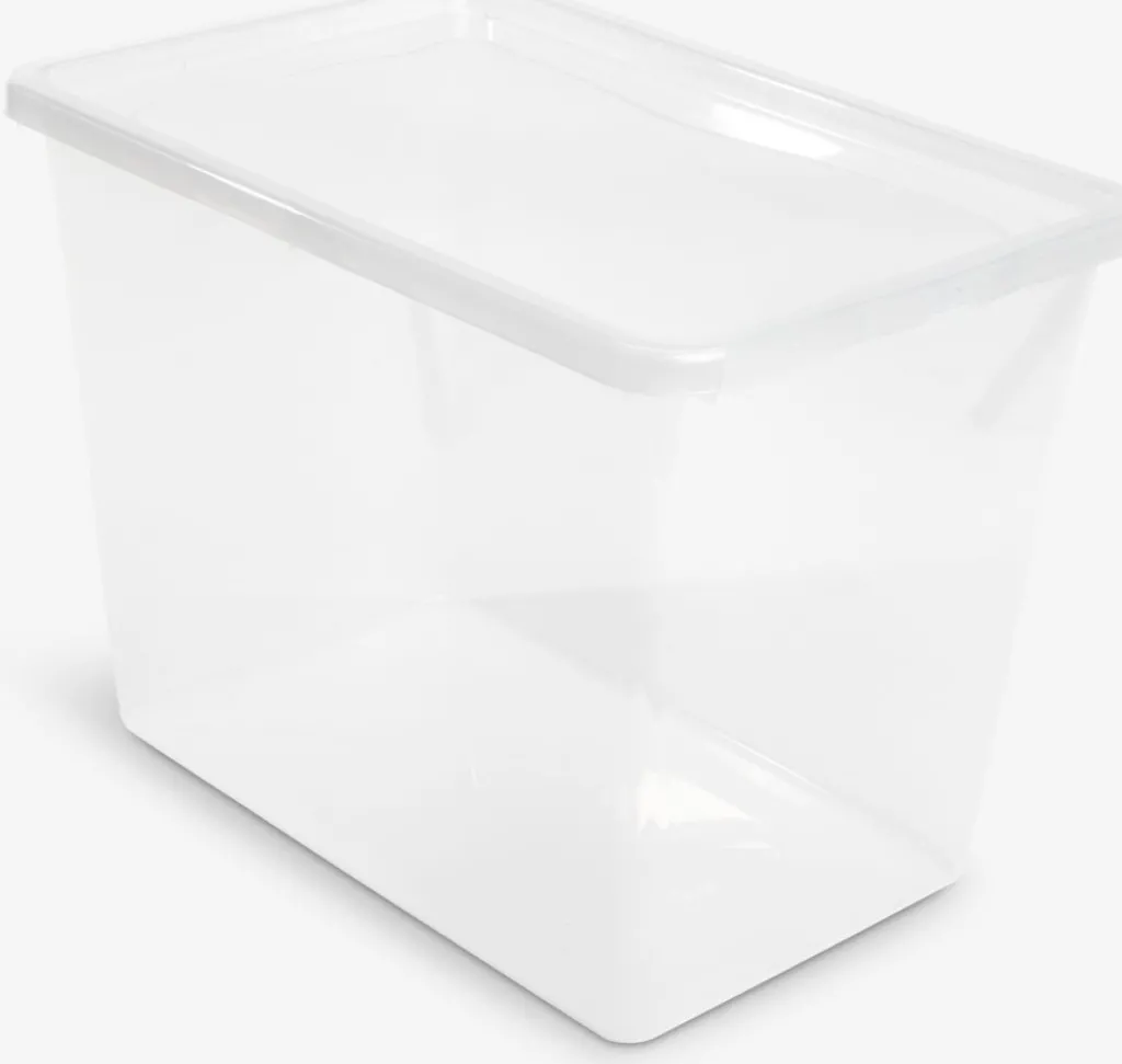 Todas Las Cestas|Almacenaje De Plástico>JYSK BASIC BOXCaja BASIC BOX 80L con tapa transparente
