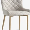 Sillas De Comedor>JYSK BELLINGESilla de comedor BELLINGE tela arena/color roble