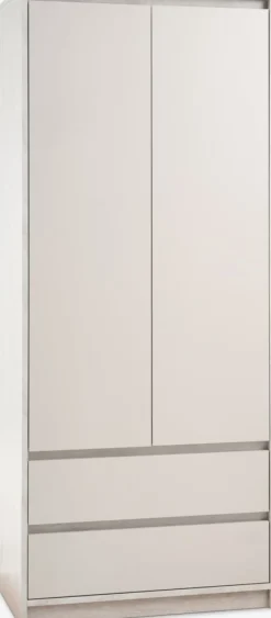Armarios|Todos Los Armarios>JYSK BILLUNDArmario BILLUND 80x193 2 puertas 2 cajones travertino/beis Travertino+Beige