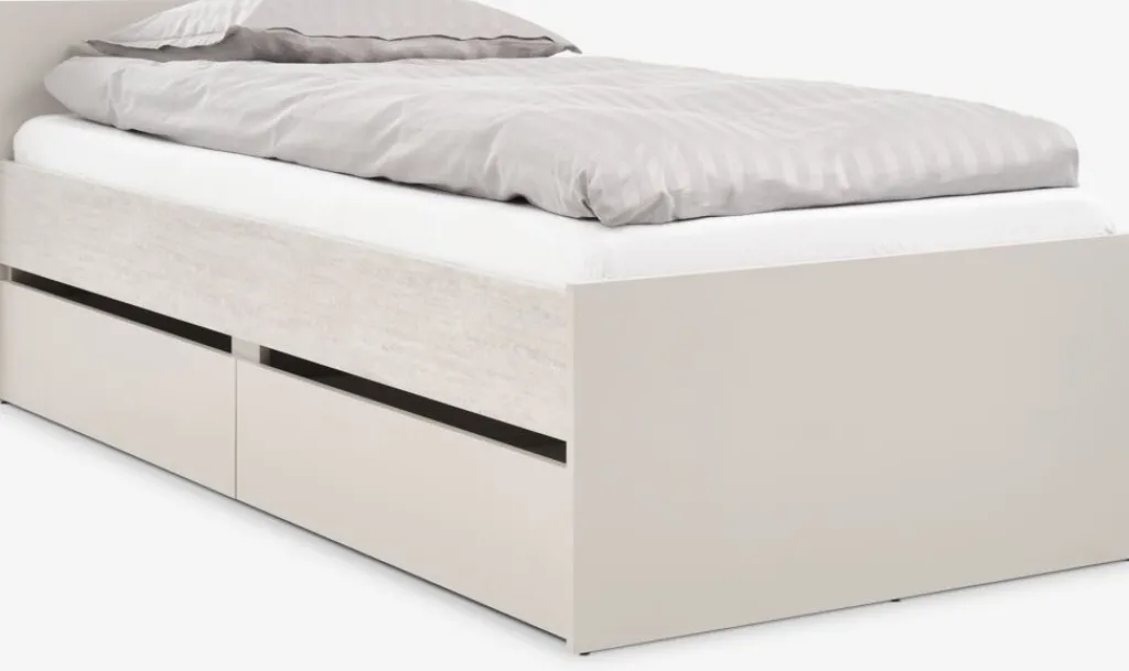 Camas Para Niños|90 X 200 Cm>JYSK BILLUNDCama con almacenaje BILLUND 90x200 travertino/beis