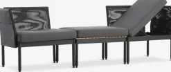Conjuntos Mesa Y Sillas De Jardín|Muebles De Jardín>JYSK BJORLIConjunto jardín modular BJORLI 2 plazas negro