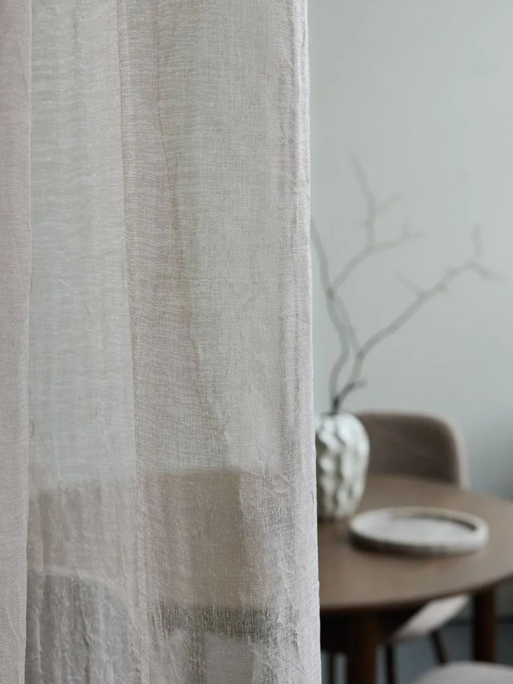 Gasa>JYSK BOLMENCortina BOLMEN 1x140x300 ondulado Gris cálido
