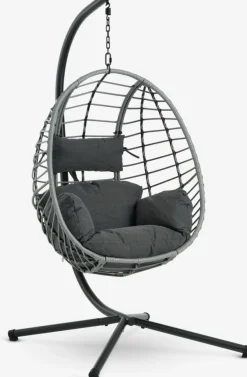 Muebles De Jardín|Hamacas Y Sillas Colgantes>JYSK BORKSilla colgante BORK A96xA192xP124 Gris