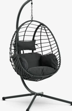Muebles De Jardín|Hamacas Y Sillas Colgantes>JYSK BORKSilla colgante BORK A96xA192xP124 Negro