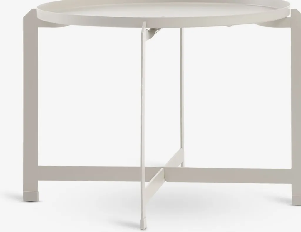 Mesas De Jardín|Muebles De Jardín>JYSK BORREMesa auxiliar BORRE Ø50xA40 beis Beige