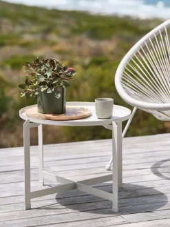 Mesas De Jardín|Muebles De Jardín>JYSK BORREMesa auxiliar BORRE Ø50xA40 beis Beige