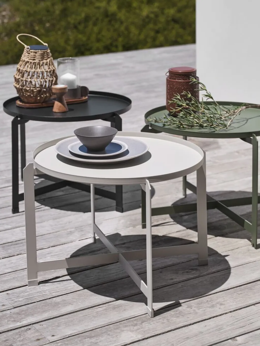 Mesas De Jardín|Muebles De Jardín>JYSK BORREMesa auxiliar BORRE Ø50xA40 beis Beige