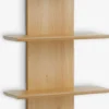 Baldas|Baldas>JYSK BORUMEstante de pared BORUM 4 estantes color roble natural