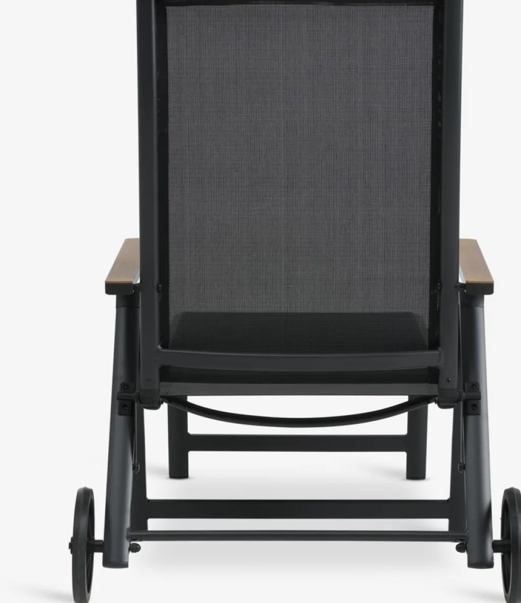 Muebles De Jardín|Tumbonas>JUTLANDIA BREDSTENTumbona BREDSTEN A79xL187 negro