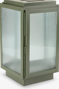 Iluminación Exterior>JYSK BRUMBASSEFarol BRUMBASSE A15xL16xA28cm verde oliva
