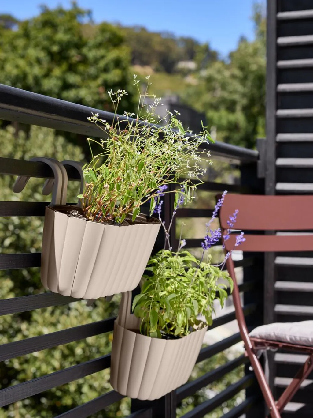Maceteros>JYSK BUKSEBIEJardinera para balcón BUKSEBIE A25xL32xA25 variado