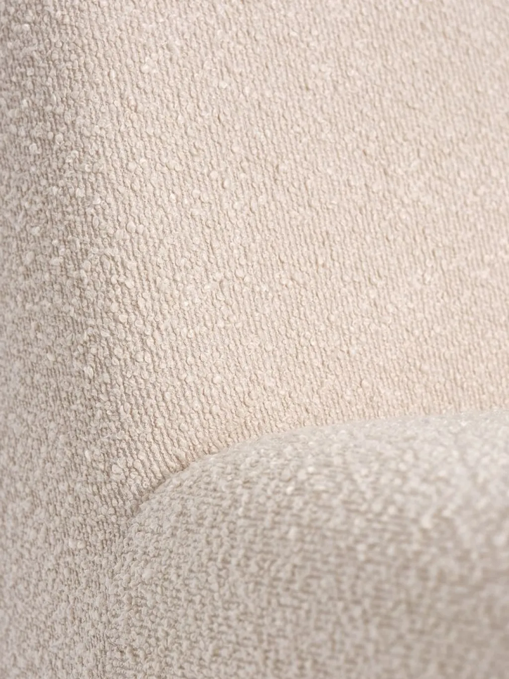 Sillones>JYSK BULLERUPSillón BULLERUP tela de felpa blanco crudo