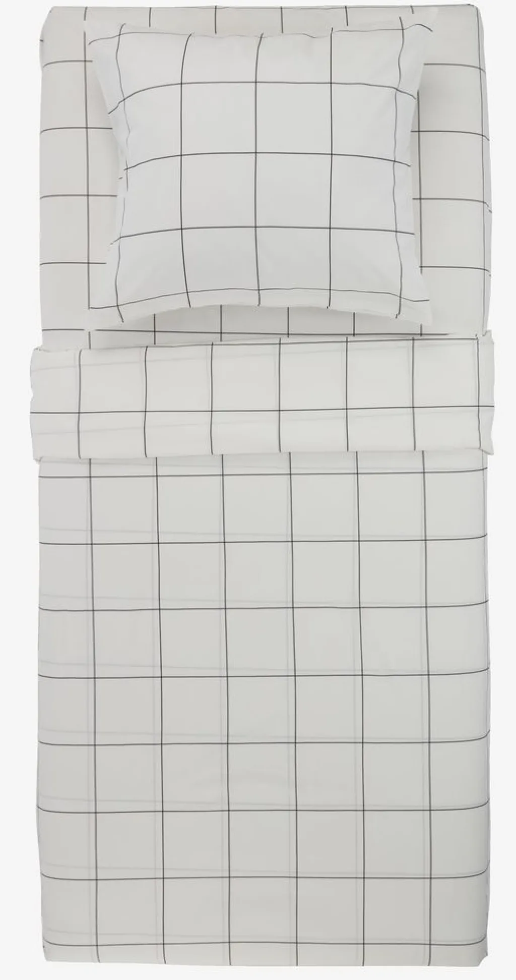 Juegos De Funda Nórdica|Juegos De Sábanas>JYSK CRISTABASICJuego de sábanas CRISTA 160x240 blanco/negro