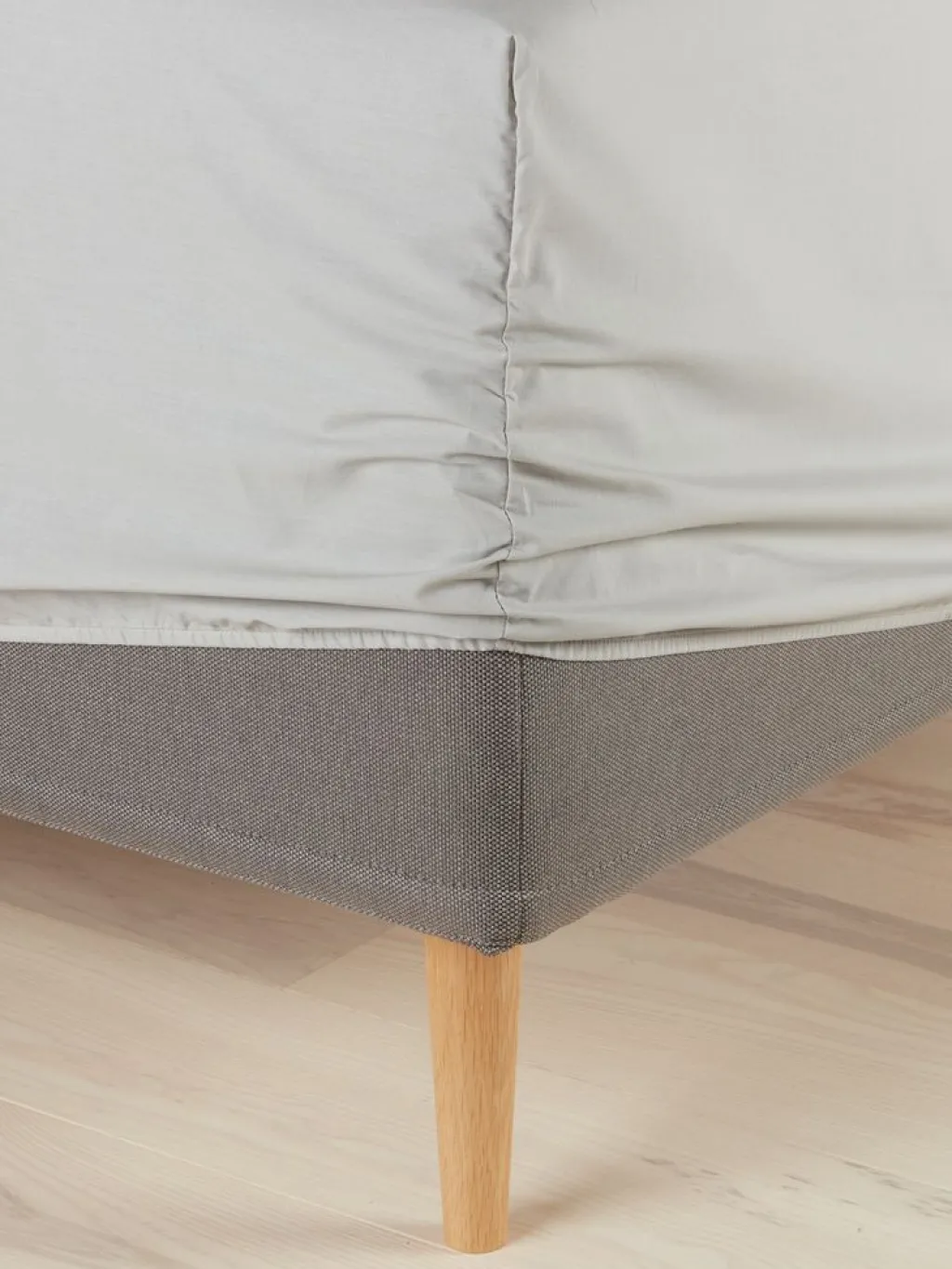 Sábanas Para Colchones|Sábanas Para Toppers>JYSK DAGNYPLUSSábana bajera ajustable DAGNY 90x200x35 Gris claro