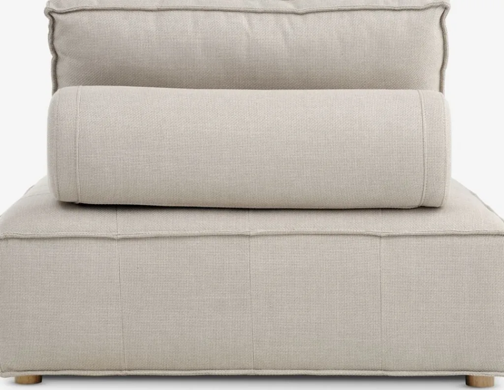 Sillones>JYSK DAGSTRUPPuf DAGSTRUP con respaldo tela beis