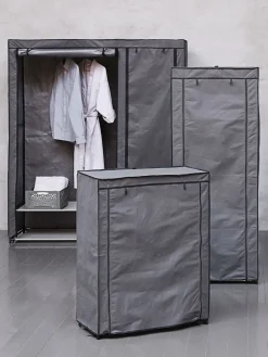 Burros Para Ropa|Burros Para Ropa>JYSK DAMHUSArmario DAMHUS 149x174 gris oscuro
