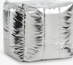 Pufs|Pufs>JYSK DAVINDEPuf DAVINDE 40x45 plateado