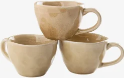 Vasos Y Tazas>JYSK DETMERTaza de café DETMER Ø7xA5cm 11cl beis