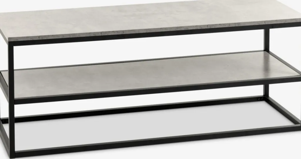Muebles De TV>JYSK DOKKEDALMueble TV DOKKEDAL 1 estante color hormigón/negro