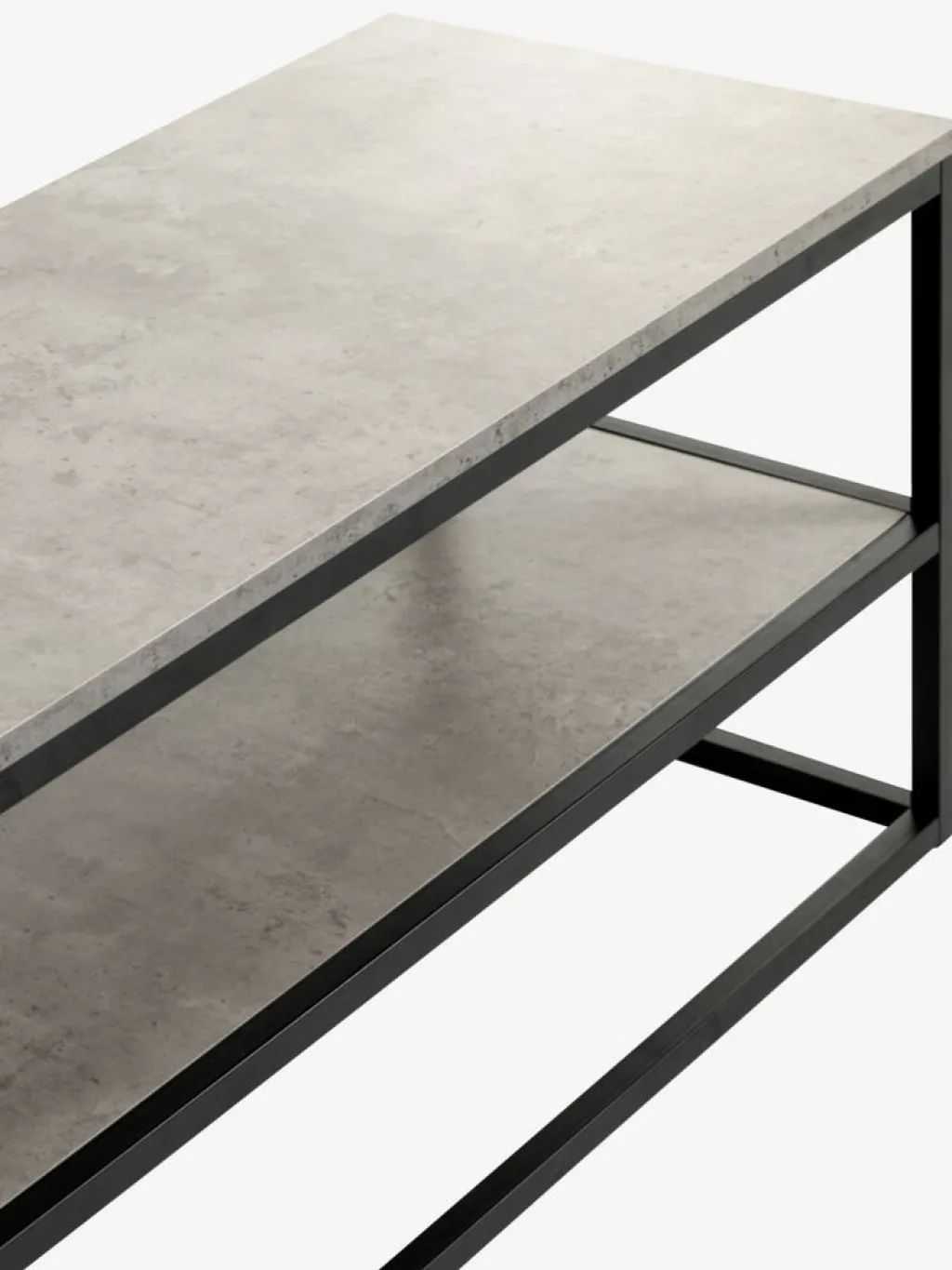 Muebles De TV>JYSK DOKKEDALMueble TV DOKKEDAL 1 estante color hormigón/negro